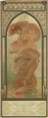 BARSE, JR. (1861-1938). [THE TIMES OF DAY / FAIRY SOAP.] Group of 4 decorative panels. 1904. 19x8 inches, 48x20 cm. American Lithograph